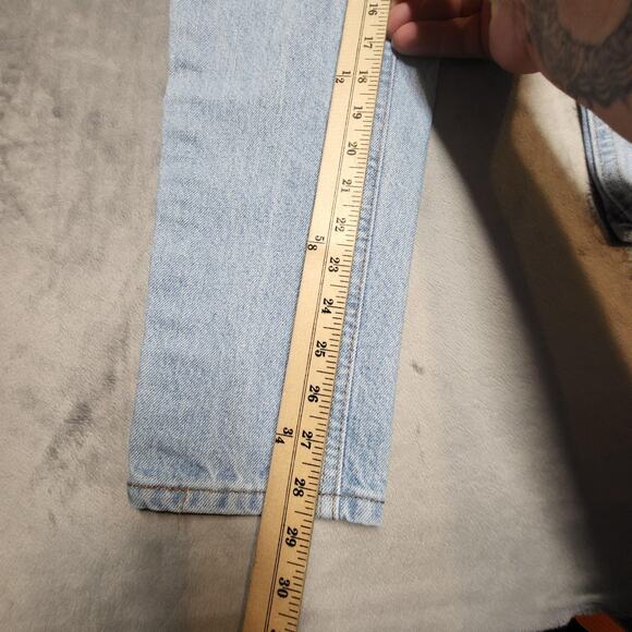 Vintage Moda Intl Jeans Womens 6 Petite Slim Light Wash USA Classic 90s Denim - Picture 6 of 10